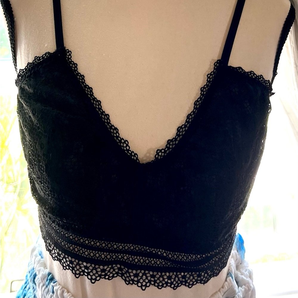 VS black lacey look fasten I’m back barely yet